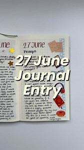 It is finally weekend and I just had some time to sit down and journal. 27 June’s journal entry is another simple one. Because of the heat, I can not think or do a different kind of journal spread. Honestly this journal layout is working just fine at the moment. Love journal prompt and the journal page I ended up with. #journal #journaling #journalideas #journalinspiration #journalwithme