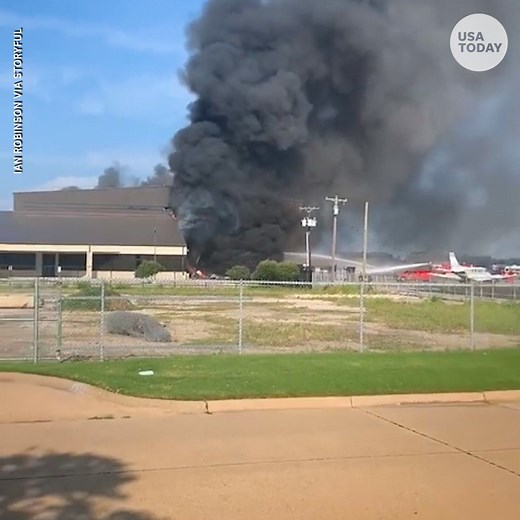 Plane crashes into hangar after takeoff, killing 10. https://bit.ly/304FKRj | USA TODAY Video