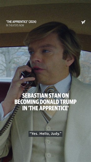 10K views · 45 reactions | Sebastian Stan, who plays Donald Trump in the movie "The Apprentice," said he was “fascinated” by the early version of Trump: “There was something ... pure and honest, and there was great potential that I saw in that person at that time.” Read more: https://yhoo.it/3AgxvJE | Yahoo Entertainment | Facebook