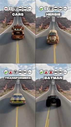 Movie cars vs. Waterfall | + BONUS