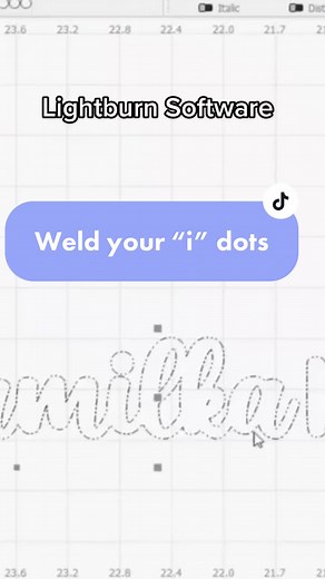 Laser Engraving Tip: Welding “i” Dots