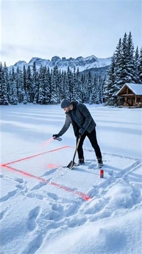 I Built a Secret Underground Bunker Under the Snow😳❄️ #youtubeshorts #shorts #asmr