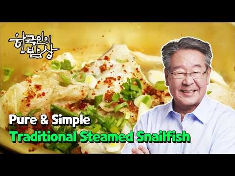 [ENG] Pure & Simple: Traditional Steamed Snailfish [Korean Dining Table] | KBS WORLD TV 120306
