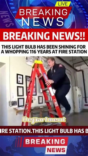 THIS LIGHT BULB HAS BEEN SHINING FOR A WHOPPING 116 YEARS AT FIRE STATION #news