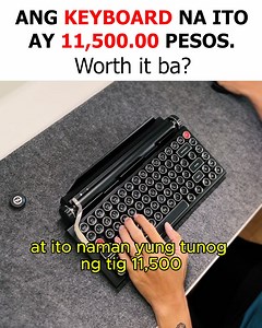 2.6M views · 10K reactions | Typewriter keyboard na nagkakahalaga ng 11,500 php! Shoutouts sa Qwerkytoys para sa keyboard sa video na 'to. EYY #TPCreviews | TPC nga pala | Facebook