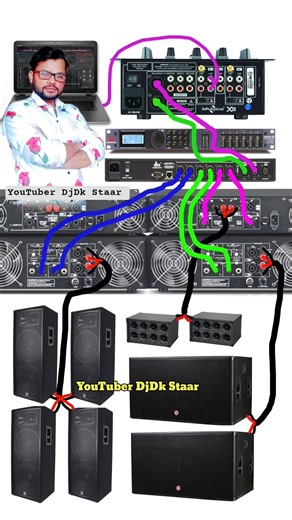 dj connection idea's DSP Digital crossover amplifier mixer connect #djset-up