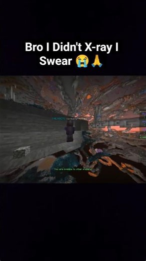 I Didn't X-ray I Swear 😭 #minecraft #shorts
