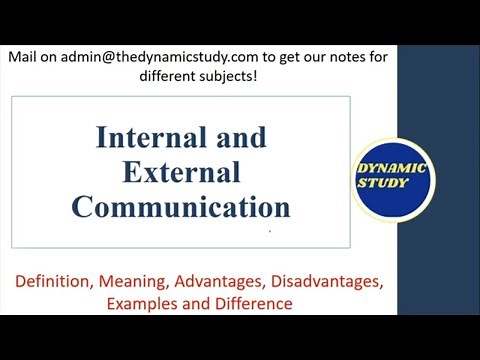 Internal and External Communication