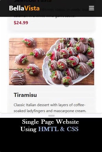 Restaurant Cafe Single Page website using html css and javascript #webinfo #staticwebsite #onepage