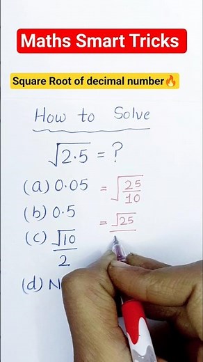 Square Root of decimal number 🔥