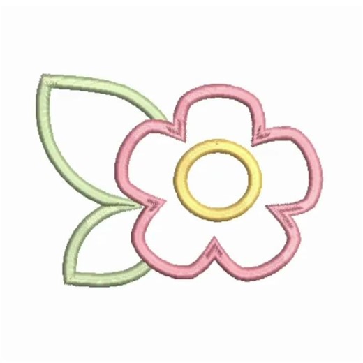 🌸 Applique Flower Machine Embroidery Design by Curtsy Embroidery 🌸