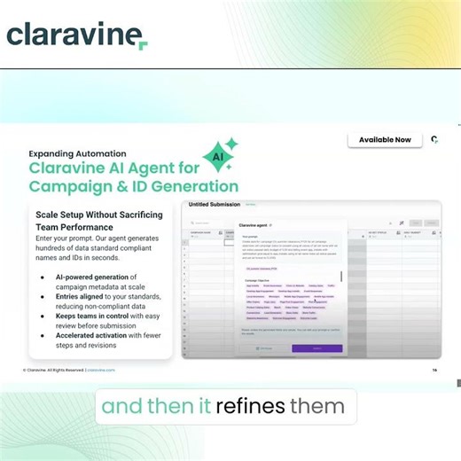 ClaravineAI agent automates Content ID and naming