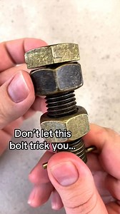 Don’t let this bolt trick you it is not a regular bolt. It is a trick bolt puzzle. #puzzlesolving #puzzle #puzzles #trick #puzzlemaster | Puzzle Master Inc.