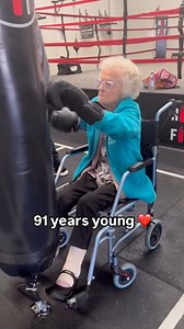 At 91 years young, Elsie shows us what it means to be a true fighter! Credit: HitFit | Ultra White Collar Boxing