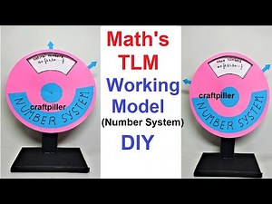 maths tlm working model (number system) - diy | craftpiller ‪@howtofunda‬