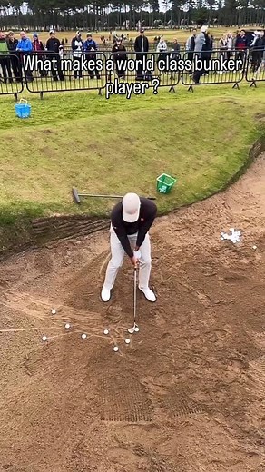 Plenty of different technical options here on display from some of the best golfers on the planet What makes them world class out of the sand ? #golftips #golftipsdaily #golftipsforbeginners #golfcoaching #golfreels #golfdrill #golfswingdrills #golfswing #golfinstructor #skillest #golftips #golfcoach | Louis Savill Golf
