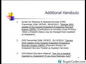 Condition Code 44 coding and Billing Conference with updates