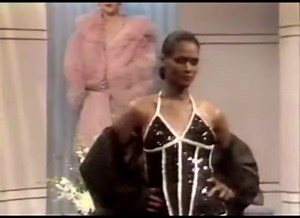 Tracey “Africa” Norman on Sally (1992). Tracey Africa, is an American fashion model, and the first African-American trans woman model to achieve prominence in the fashion industry. Originally from Newark, New Jersey, Norman has modeled and been photographed for such publications as Essence, Vogue Italia and Harper's Bazaar India. Norman also had a magazine cover and life story spread in New York Magazine. In 1975, Norman was discovered after sneaking into a photo shoot with fashion photographer 