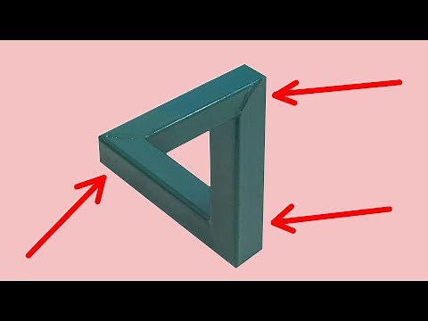 How to weld a metal triangle illusion. Impossible welding