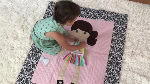 Paper Doll Blanket, Printed Sewing Pattern, the Original Paper Doll Blanket Pattern, Baby Quilt, Children's Quilt, Unique Children's Gift - Etsy