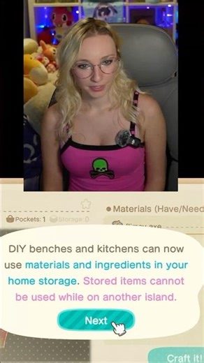 Reaction to DIY CRAFTING in ACNH 3.0! #reaction #animalcrossingupdate #acnhupdate #acnh