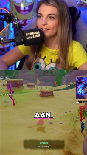 Hoe leg je dit uit aan de buren? StreamwithLien's Spongebob Outfit!