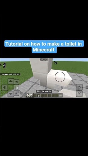 tutorial on how to make a toilet in Minecraft