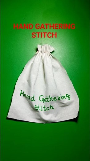 HOW TO DO HAND GATHERING STITCH | EASY HAND SEWING #beginnersstitch #fashiondesigningcourse #sewing