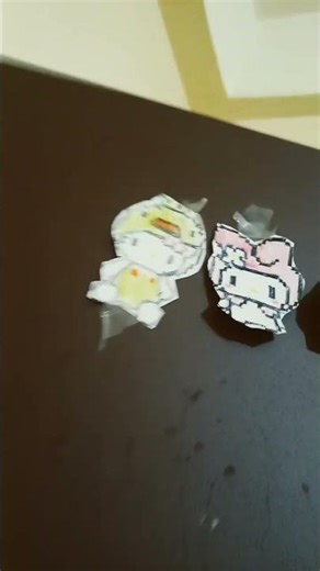 pixel art cartoon hello kitty duck