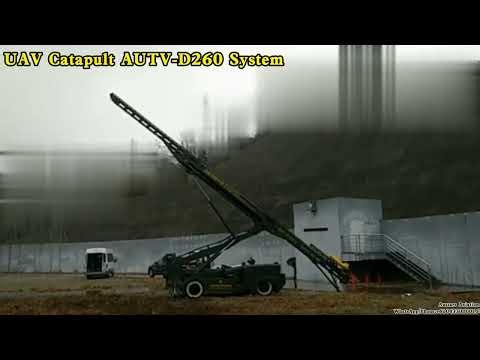 UAV Catapult AUTV-D260 pneumatic launcher for 300kg MTOW drones