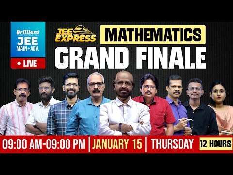 JEE Mathematics Grand Finale LIVE | 12 Hours | 9AM TO 9PM | January 15 2026