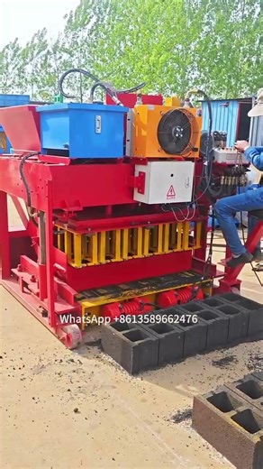 Movable concrete block making machine cement hollow block laying machine 8 inch block maker