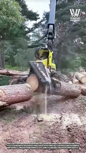 Mechanical Timber Harvesting Work Process for Forestry Management
