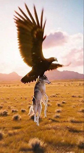 Giant Eagle vs Lone Wolf — Unbelievable Air Attack!