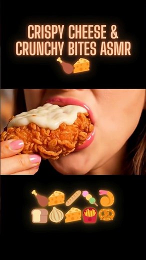 Crispy Cheese & Crunchy Bites ASMR 🍗🧀 | 10 Satisfying Sounds You’ll Love