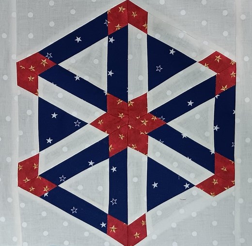 New Hampshire State Quilt Block Pattern: Hexagon Triangle Design (PDF Download) - Etsy