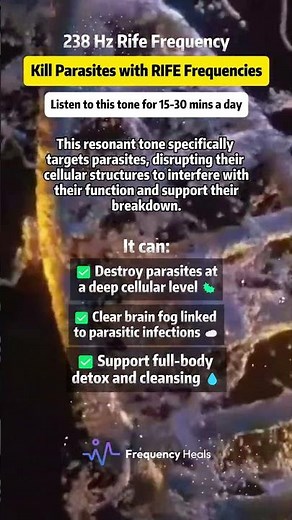 238 Hz Rife Frequency | Parasite Cleanse Support Tone