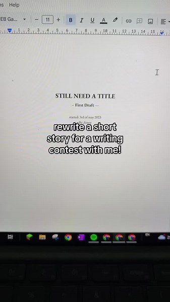 Short Story Writing Contest Submission | Rewrite Challenge