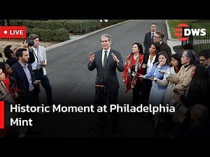 LIVE: Philadelphia Mint Witnesses Last Penny Ceremony by Bessent | DWS News | AC14