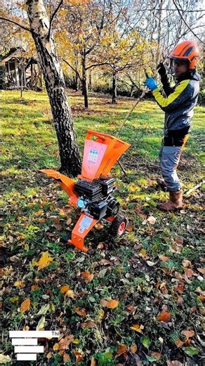Powerful Wood Chipper Machine Turning Tree Branches into Wood Chips | Satisfying Forestry Work