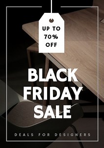 Editable Modern Black Friday Poster Template