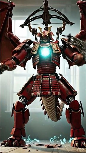 Red Hair Dryer Transforms into Samurai Komodo Mecha! | Oatosphere #Shorts