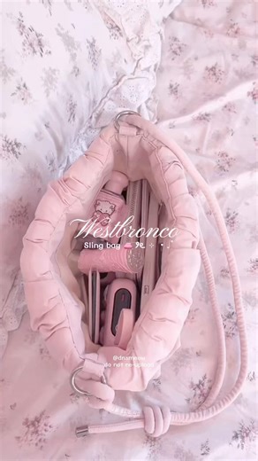Westbronco bag 🎀💗🌸 #pink #aesthetic #coquette #westbronco #bag #slingbag #pinkbag #pinkaesthetic