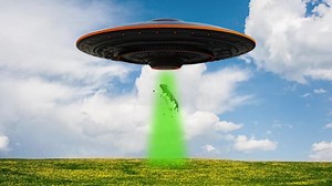 UFO Space Alien Cow Abduction Stock Footage - Video of poor, tech: 277066398