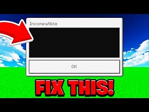 How To Fix Incompatible Addons in MCPE! (Minecraft Bedrock)