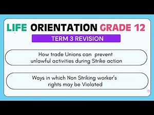 Life Orientation Grade 12 Revision | Term 3 | Questions and answers 3