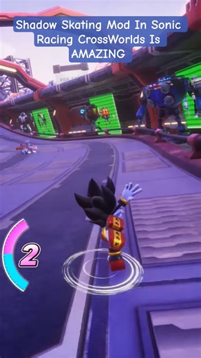 Shadow Skating Mod In Sonic Racing CrossWorlds Is AMAZING! #shorts #sonic #sonicracingcrossworlds
