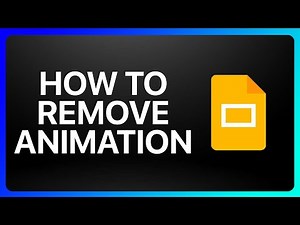 How To Remove Animation From Google Slides Tutorial