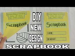 HOW TO MAKE A EASY AND SIMPLE SCRAPBOOK SCHOOL PROJECT