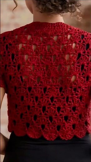 Elegant crochet bolero written pattern #crochet